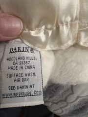 Vintage Dakin 12″ Pink & White Long Lop Ear Rabbit Bunny Plush Velvet Dress Tags