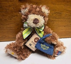 BOYDS SPECIAL EDITION AMERICAN CANCER SOCIETY BROWN BEAR PLUSH-DAFFODIL DAYS-Tag