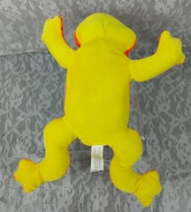 Classic Toy Company Frog Plush Orange Yellow Blue Eyes 14″ Stuffed Plushie Toy