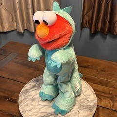Sesame Street Elmo Dinosaur Costume Plush Toy Talking Walking 2022 Tested Works