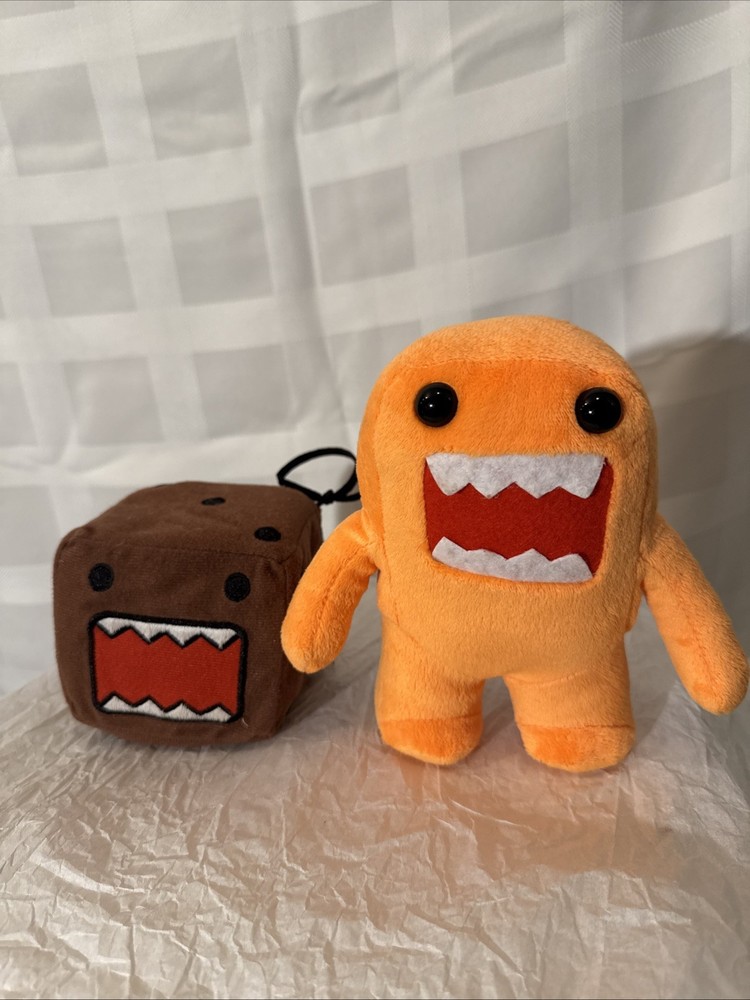 Domo Kun Plush 7” Plush Mascot Kellytoy And 4” Dice Lot Of 2