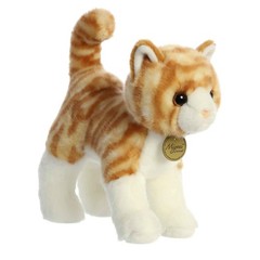 Aurora® Realistic Miyoni® Orange Tabby Cat Stuffed 10 Inches, Orignal Color