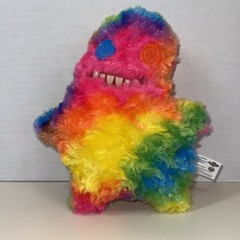 9 In Fuggler BIG FUGG Oogah Boogah Rainbow Plush Stuffed Animal Funny Monster