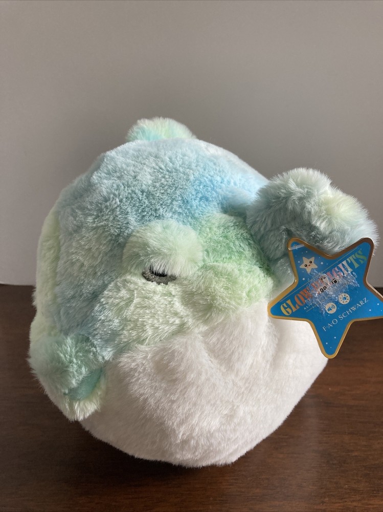 FAO Schwarz 12″ Glow Brights LED with Sound Blowfish Toy Plush New