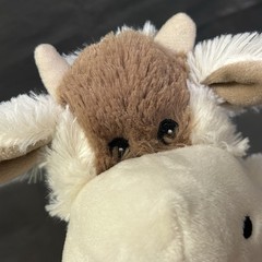 WARMIES Cow Plush Brown & Cream Microwaveable Lavender Scent Stuffed Animal Bean