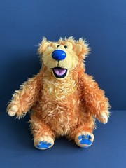 Rare HTF Bear In The Big Blue House Sniffing and Talking Bear Jim Henson Toy 90s