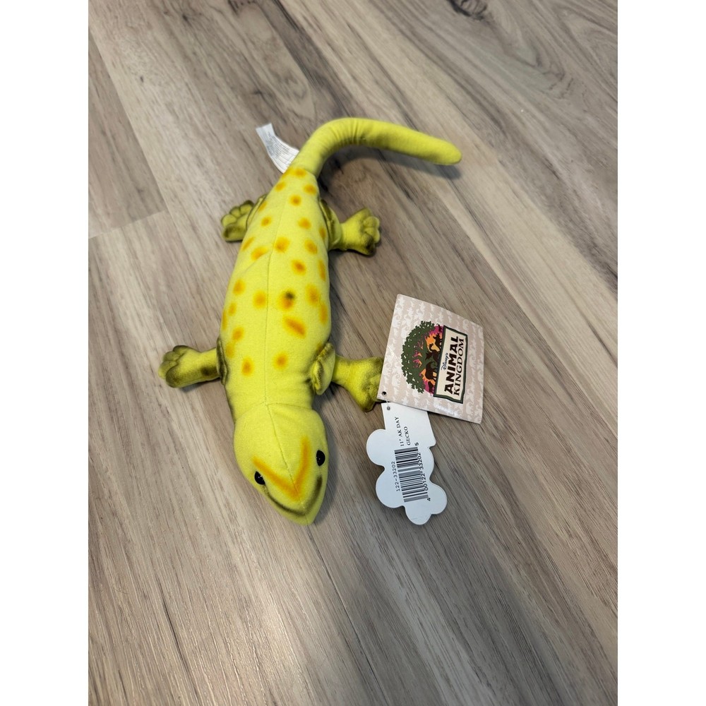 NWT Vintage Disney Animal Kingdom Plush Beanie Rare Gecko Lizard Mouseketoys