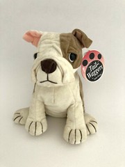 Tail Waggers Naito Design Bulldog Plush Bean Bag Stuffed Animal Puppy Dog