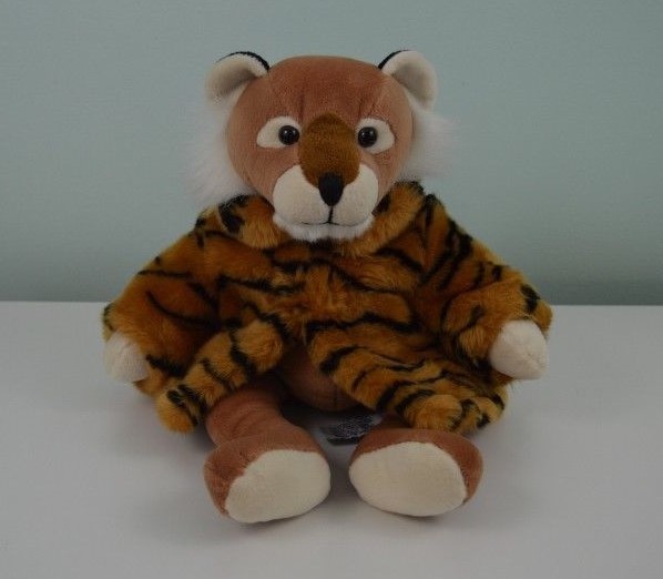 RB Russ Berrie Collection for Target Tiger Plush Stuffed Animal Toy Wearing Coat