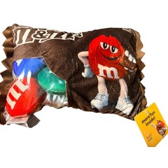 3pc Candy Plush Pillow Set Skittles Twizzlers M&Ms with Mini Stuffed Toys Inside