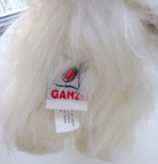 GANZ WEBKINZ HMII0 PERSIAN CAT WHITE PLUSH, BLUE EYES, NEW WITH TAGS & CODE
