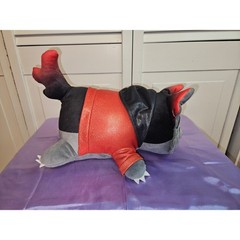 Aphmau MeeMeows Aaron Cat Plush Stuffed Animal Red Hoodie Black Grey 11 inch
