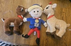 Rudolph the Red Nosed Reindeer + Clarice Plush Toys 12” Christmas 50 Years