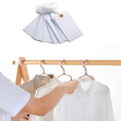 White Blank Tags with Elastic String, 100pcs Large Marking Hang Tags Attached