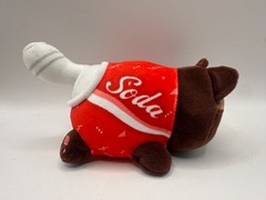 Aphmau Meemeows 6″ Soda Cat Plush Red Can Brown Cat