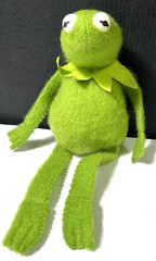 Kermit the Frog Toy 864 Beanbag Plush Fisher Price Rare Muppet 10″ 1979