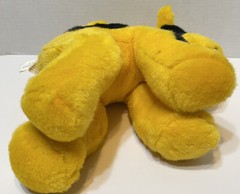 Rare Vintage Plush Appeal Stuffed Giraffe Yellow Black Madri Gras Plush 9″
