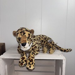 Disney WDW Animal Kingdom Cheetah Cat Plush Tags 17″ Stuffed Conservation Fund