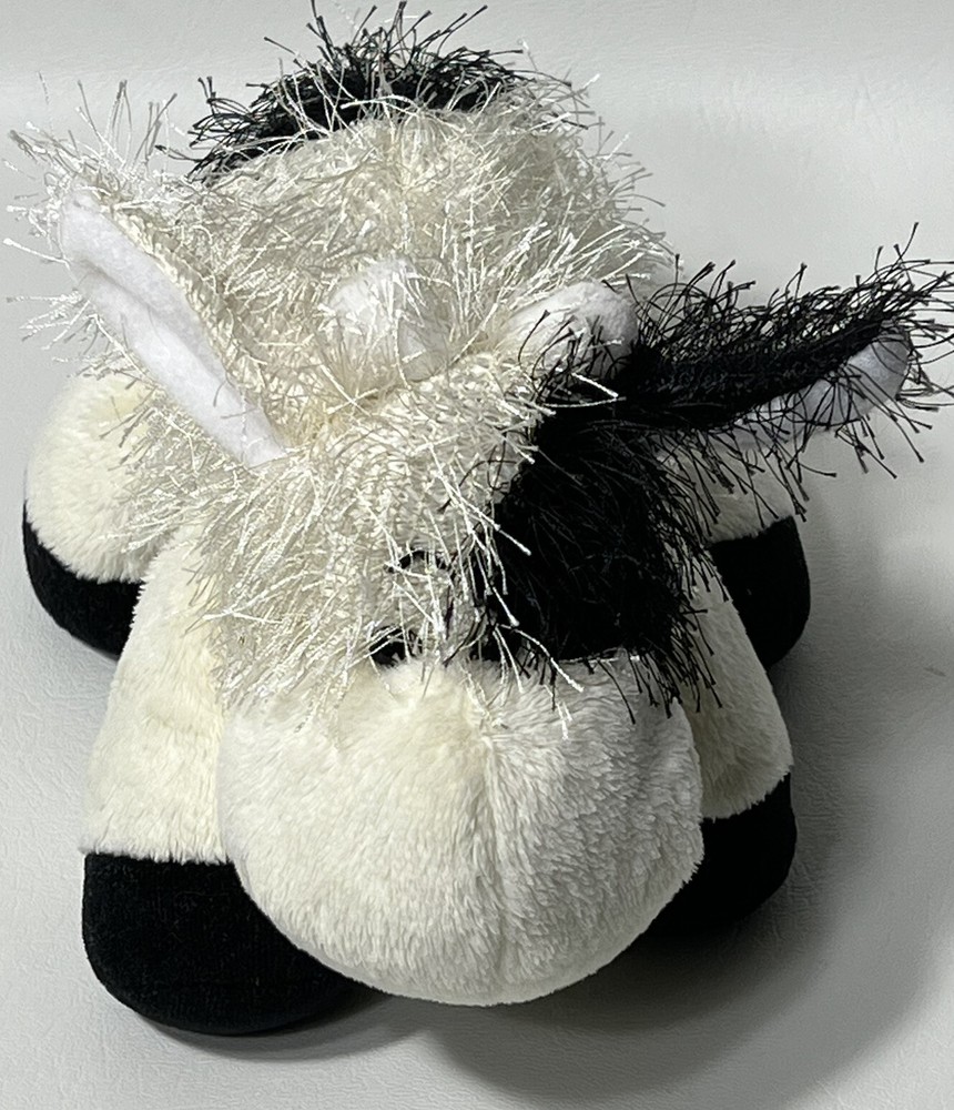 Ganz Webkinz HM003 Black & White Cow Plush Stuffed Toy No Code (Writing On Tag)