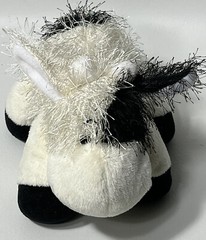 Ganz Webkinz HM003 Black & White Cow Plush Stuffed Toy No Code (Writing On Tag)