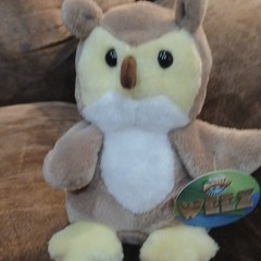 Adventure Planet Weez Owl Plush Stuffed Animal, Small 6-14in Brown Yellow White