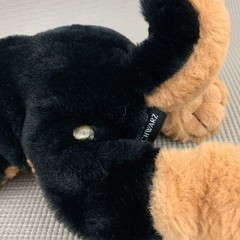 FAO SCHWARZ Lying German Shepherd Puppy 14″ Plush Dog 2020 NEW