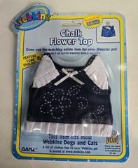 Webkinz clothing Chalk Flower Top fits most dogs and cats NEW SEALED blouse