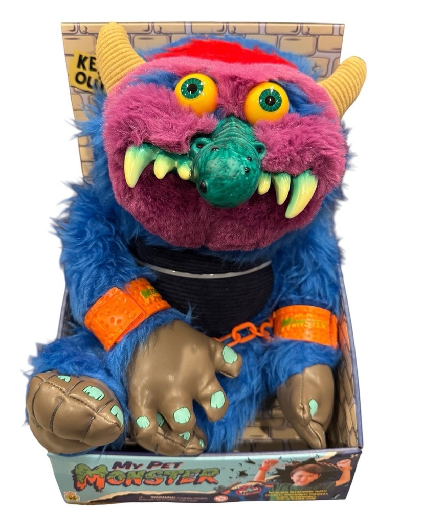 The Loyal Subjects My Pet Monster 14-inch PlushBreakaway Orange Cuffs Chains