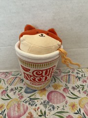 Anirollz Nissin Cup Noodles Ramen Soup w/ Foxiroll Fox Plush Stuffed Foodie Toy