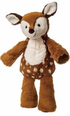 Mary Meyer Deer Fawn Plush Marshmallow Zoo Brown Ivory Stuffed Animal Lovey