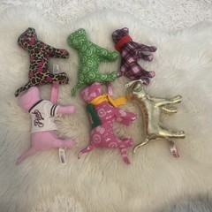 Victoria Secret VS PINK Plush Dog Lot Of 6 Y2K Rare Retired 7”