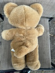 Vintage McCrory Corp Teddy Bear Plush Made In Korea 1980s Stuffed Animal 16”