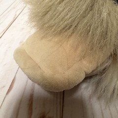 Ganz Googles Duck Plush Brown Tan Long Hair Floppy Laying Large 22 Inch Vintage
