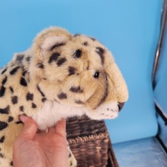 FAO Schwarz Cheetah Leopard Cat Plush Realistic 25″ Stuffed Animal 2017