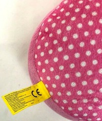 Peeps Pink & White Polka Dot Bunny Rabbit Stuffed Animal Plush Easter 9″