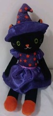 Spark Create Imagine Black Cat Witch 18″ Plush Stuffed Animal Baby Rattle Toy