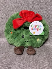New! Target Gigglescape 7″ Christmas Holiday Wreath Plush Toy, 2025