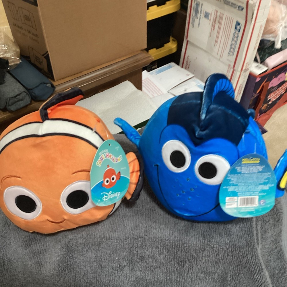 Disney Finding Nemo Squishmallows Dory & Nemo Plush Medium 2021