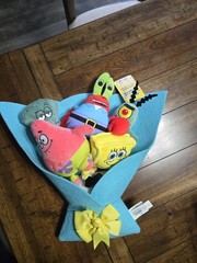 Nickelodeon SpongeBob SquarePants Plush Bouquet Set Washable Small 2024