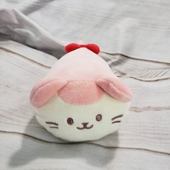 Anirollz Kittiroll Cat Plush Pink Cream Stuffed Toy Squish Coosy 5 Inch 2021
