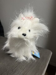 Webkinz Ganz White Yorkie HM070 Plush Stuffed Animal Toy Sealed Unused Code NWT