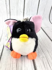 Vintage Baby Loobie Black White Pink Mini Keychain 1990’s New
