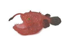 Anglerfish Toy Red, Hand Painted Realistic Rubber, Figure, Model 5″ CH285 BB178