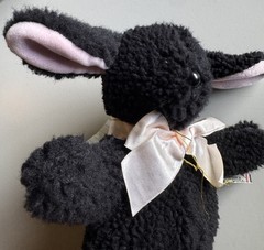 North American Bear Co. Licorice Lamb Black 10” Plush Sheep 1989 Vintage W/ Tags