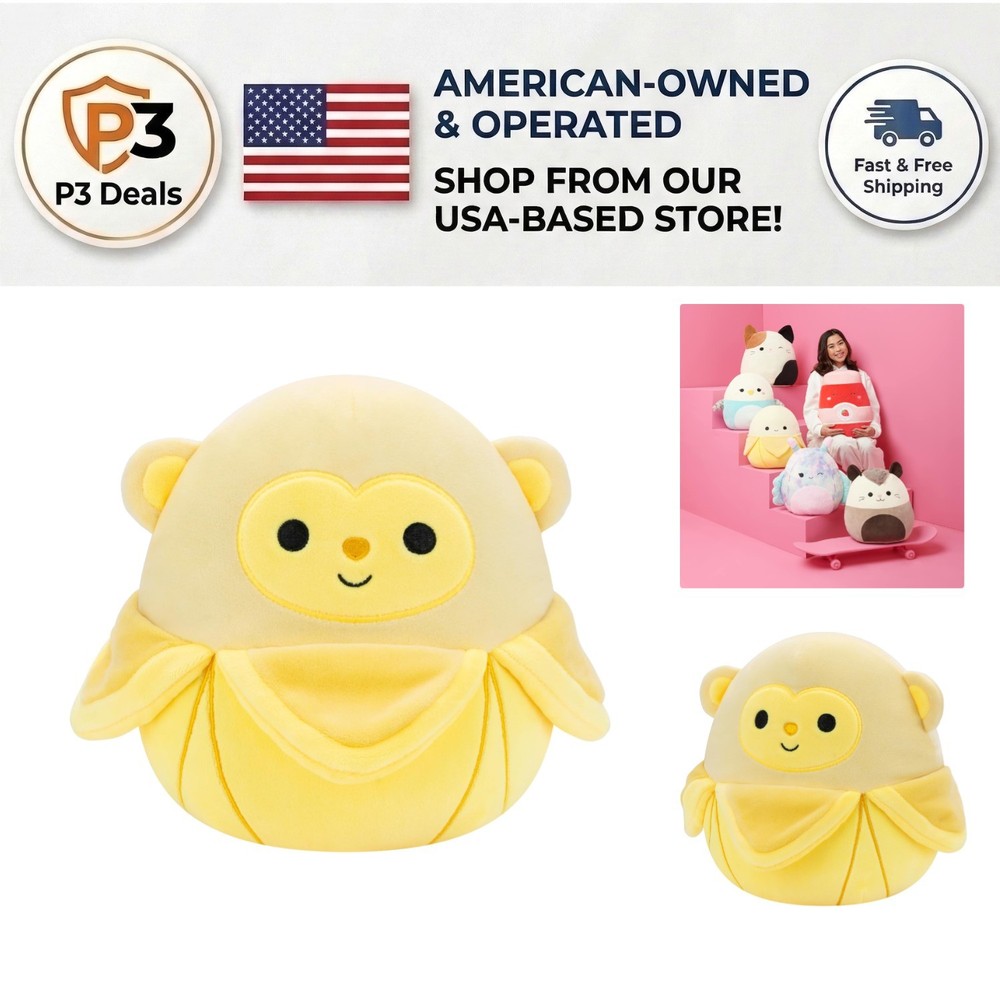 Adorable 8-Inch Pierogi Banana Monkey Plush – Perfect Collectible Toy