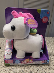 Adopt Me! Neon Unicorn Light Up Plush 12″ White/Pink Boxed Legendary Pet