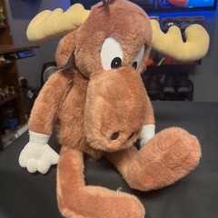 Adventures Of Rocky & Bullwinkle 16” Plush VTG 1991 Golden Bear Stuffed Animal