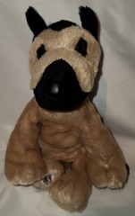 Ganz Webkinz HM146 German Shepherd Yellow Raincoat Puppy Dog Plush Toy No Code