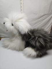 Vtg Yangjee Korea Realistic Old English Sheepdog Plush Stuffed Dog