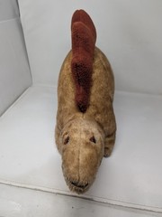 Vintage Animal Fair Stegosaurus Plush Toy Dinosaur Stuffed Animal Large Brown